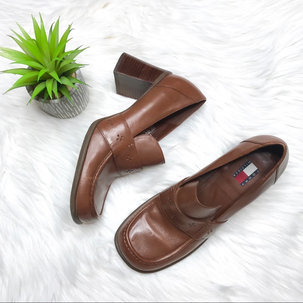 Tommy Hilfiger Vintage Chunky Heeled Loafers